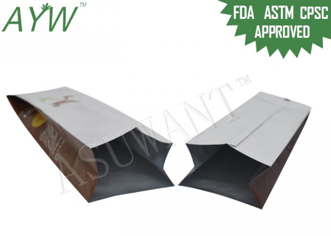 Valve Sealed Coffee Bags 8oz , Foil Lined Coffee Bean Packaging Bags For Australia Bun Coffee