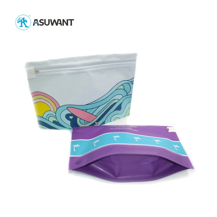 Plastic Top Open Child Proof Zipper Bags Matte Finish With Three Standard Sizes