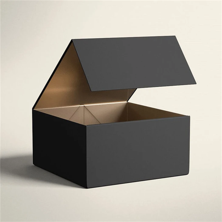 Matte Black Rigid Cardboard Box Packaging factory